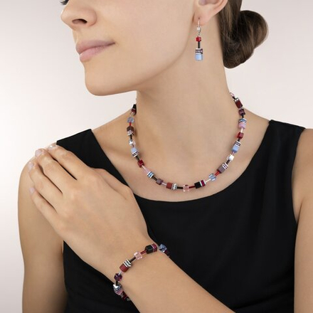 Серьги Coeur de Lion Purple-Red-Blue 2838/20-0841