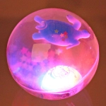 Мяч 6,5 см «Подводный мир» (попрыгун с водой и подсветкой) СТИКЕР НА ВЛОЖЕНИЕ