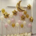 Шар (35"/89 см) Фигура, Полумесяц, Золото 1 шт.