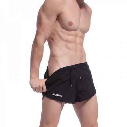 Мужские шорты купальные  черные Seobean Shorts Black