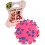 Игрушка - мячик для собак средних, мелких и крупных пород «ИГРУЛИК», цвет желтый, d-7см (лейбл)