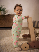 Лонгслив и брюки в комплекте для малышей Next AA6-491, Бирюзовый, Розовый