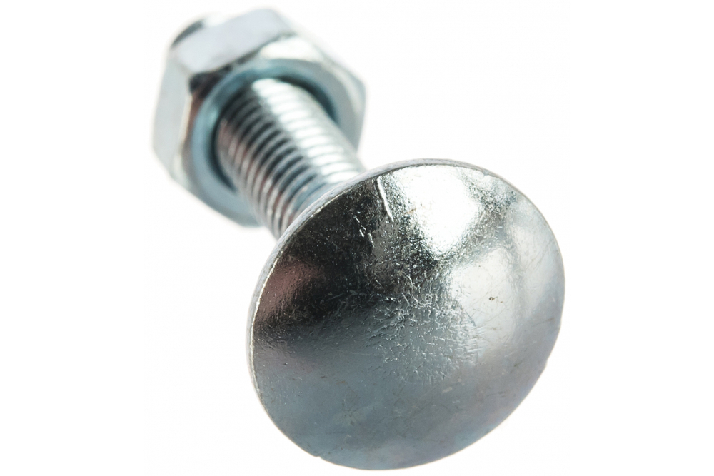 БОЛТ МЕБЕЛЬНЫЙ ELEMENT DIN603 С ГАЙКОЙ ОЦИНК 6Х30 10ШТ 2148