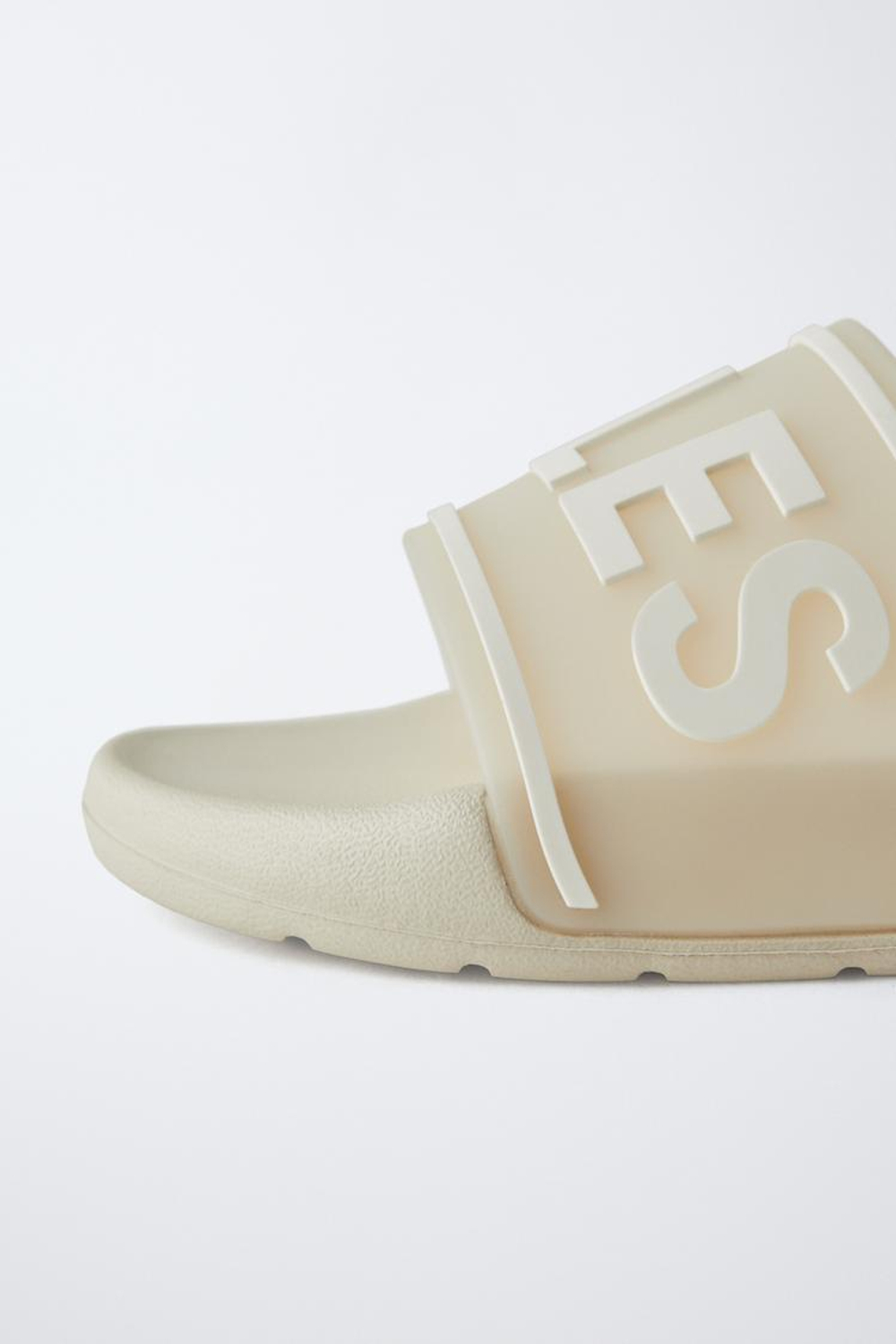 ZARA ТАПОЧКИ ДЛЯ БАССЕЙНА, ЭКРЮ