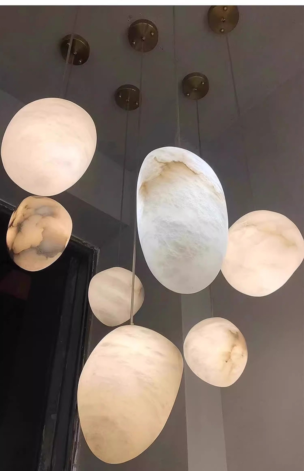 Pendant design lamp Galet S by Atelier Alain Ellouz