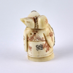 Нэцкэ Молодой монах с тыквой-горлянкой через плечо