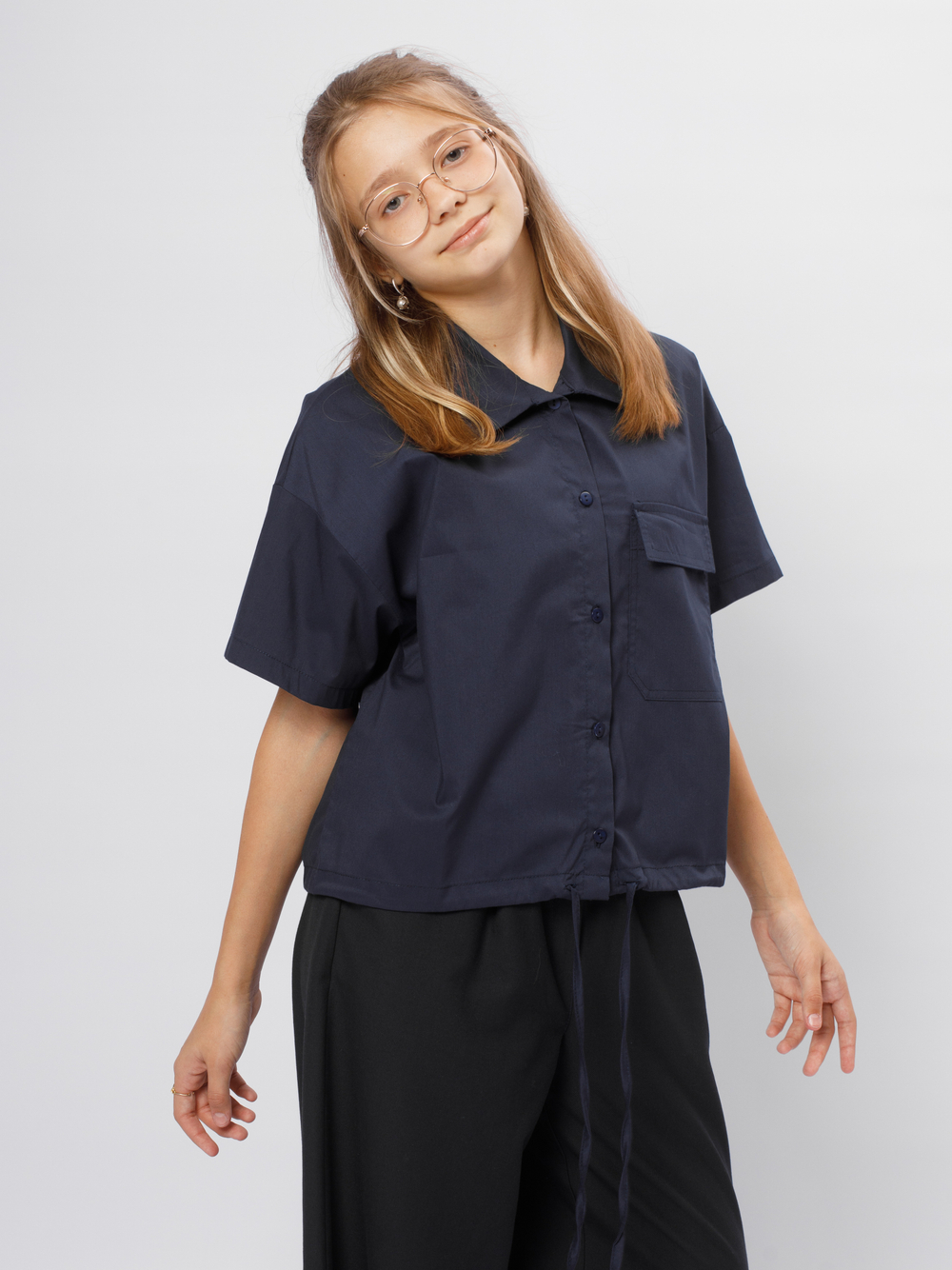 Рубашка школьная "Сапфир"