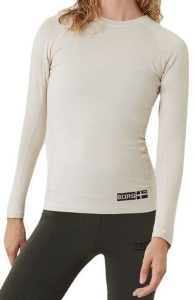 Женская футболка теннисная (dł. Рукава) Björn Borg Sthlm First Layer T-Shirt - moonstruck