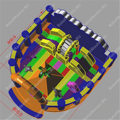 Коммерческий надувной батут "Атлантида"