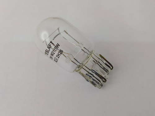 Лампа 2-х контактная W21/5W 12V "Стандарт" Teslaft 142929 (стеклянный цоколь) 1 шт.