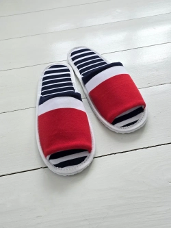 Тапочки в полоску открытые вар.4