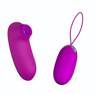 Набор вибростимуляторов Orthus: яйцо и стимулятор клитора (Цвет: лиловый)