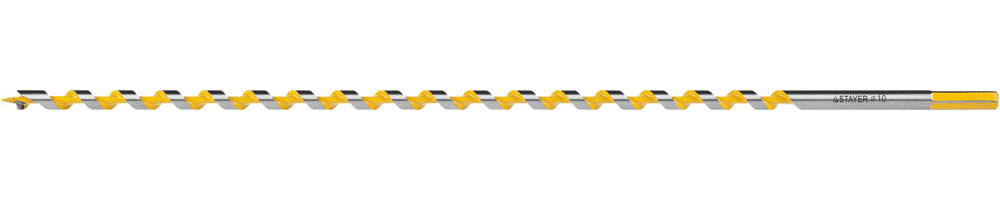 STAYER Spiral, 10 x 450/360 мм, шестигранный хвостовик, сверло левиса по дереву (29475-450-10)