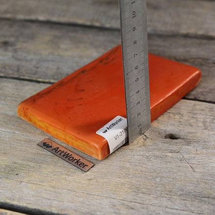 Смальта коричнево-оранжевого цвета, 600 гр, в кирпичиках V1-2106