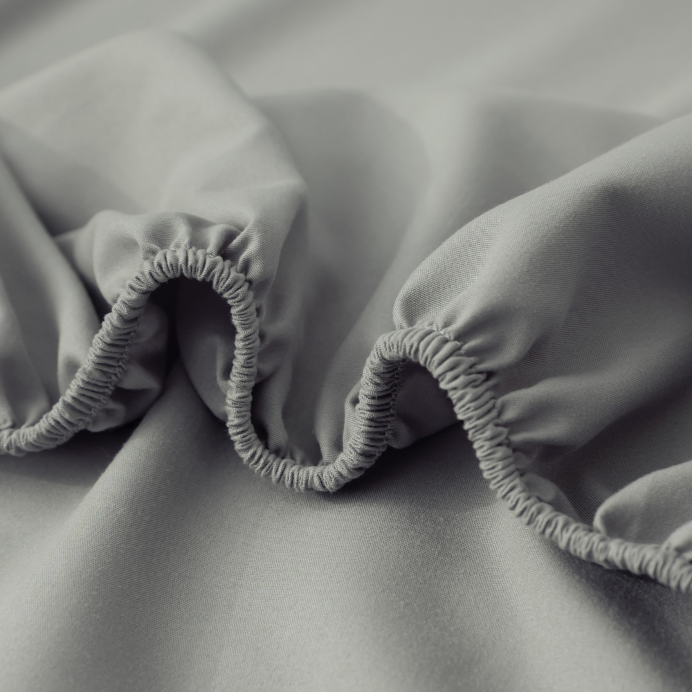 Комплект постельного белья Однотонный Сатин на резинке CSR023