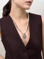Колье "Coin" Pearl Bicolor