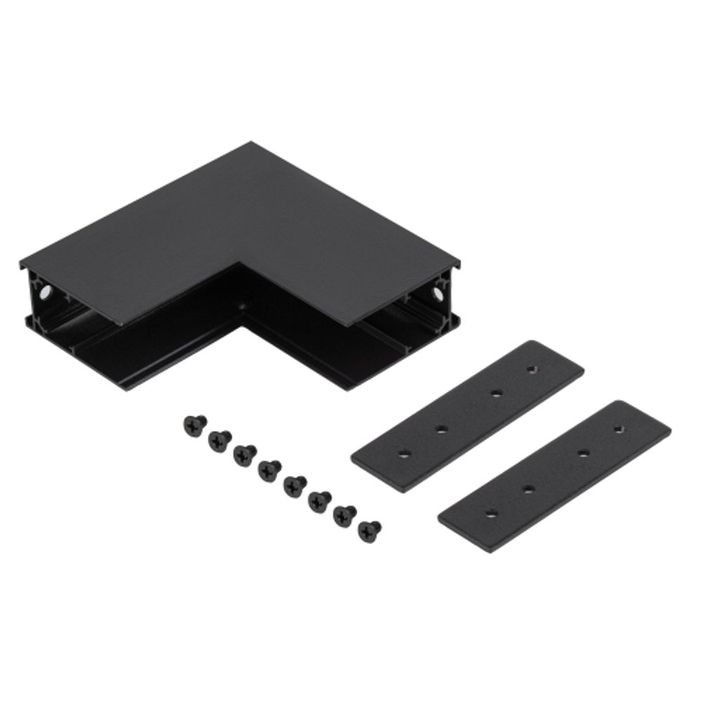 Коннектор ЭРА TRM-S20-CI-B угловой внутренний для накладного магнитного шинопровода NOVA TRM-S20 черный | Трековые светильники