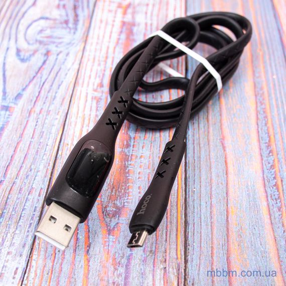 USB Кабель Hoco microUSB Sentinel S6 2.4A 1.2m Black