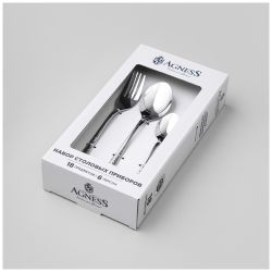 НАБОР СТОЛОВЫХ ПРИБОРОВ VENTO AGNESS 18 ПР., СТАЛЬ 18/0