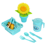 Игрушечный дом для куклы с мебелью и фигурками коробка 6617-1A