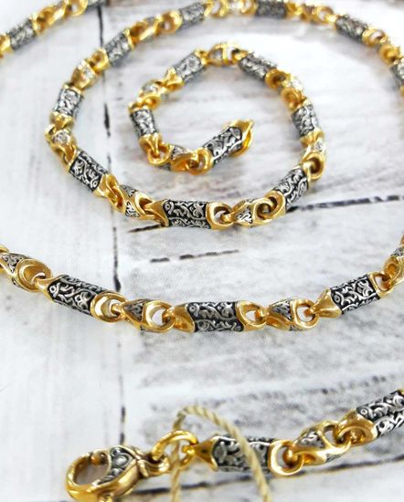 Цепь литая Византийский орнамент 3,5 мм