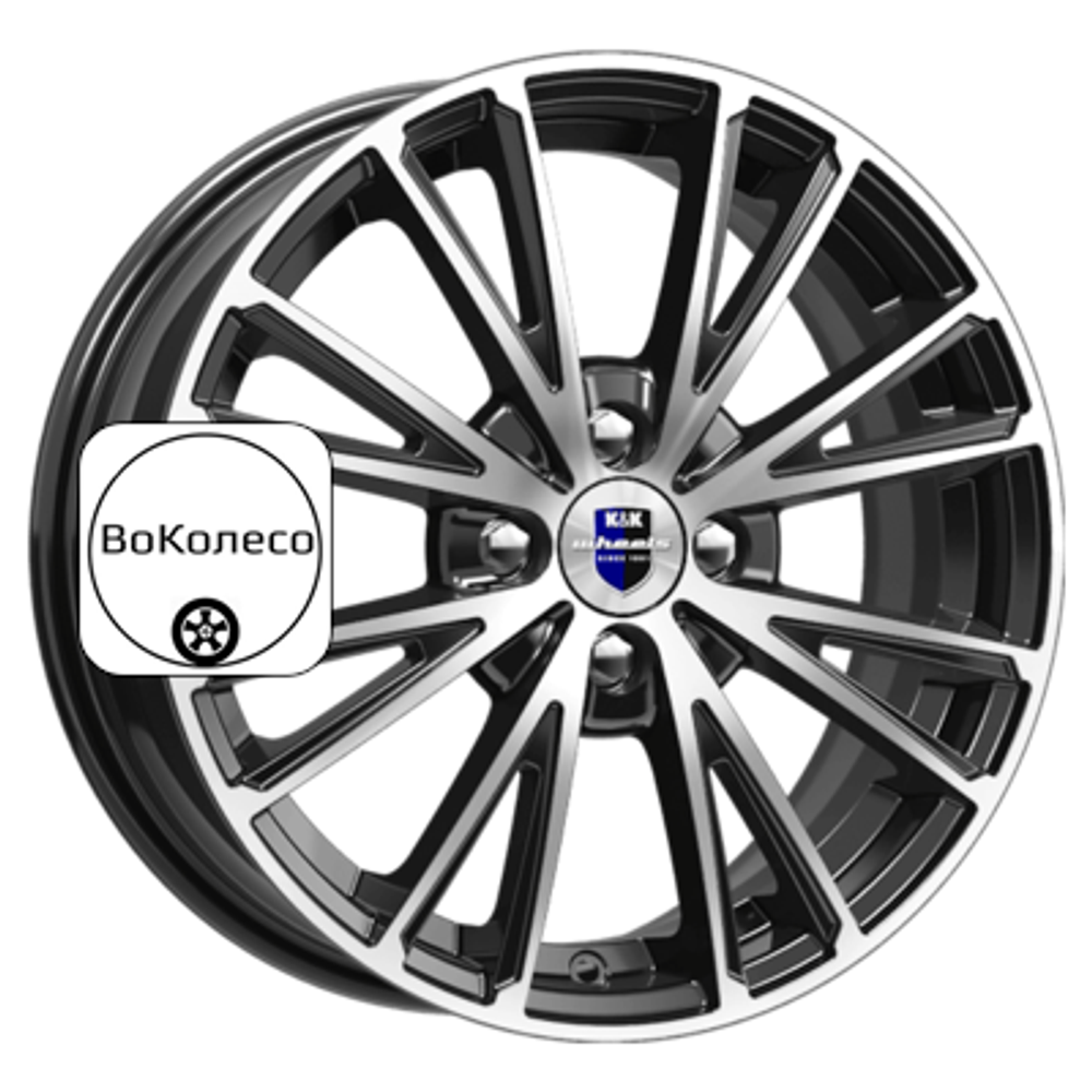 6x16/4x100 ET37 D60,1 Меандр-оригинал (КС879) Алмаз черный SK K&K