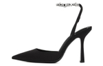 Alexander wang Alexander wang Delphine Fabric Crystal Embellished Stiletto High Heels Women's Black