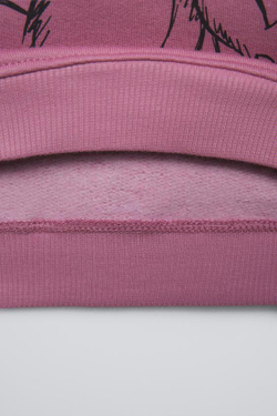 ZARA ХУДИ «ЛИЛО И СТИЧ» © DISNEY, ТЕМНО-РОЗОВЫЙ