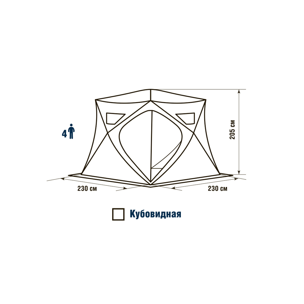 Палатка для зимней рыбалки HIGASHI Camo Pyramid Pro DC