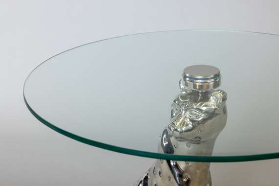 Кофейный стол &quot;Леопард&quot; серебро