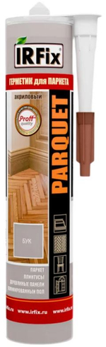Герметик акриловый для паркетов 310 мл. Ванге "IRFix" (12 шт) 20022