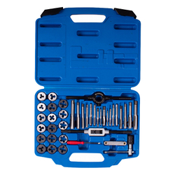 KING TONY (12939MQ1) Набор метчиков и плашек SK5, M3-M12, кейс, 39 предметов