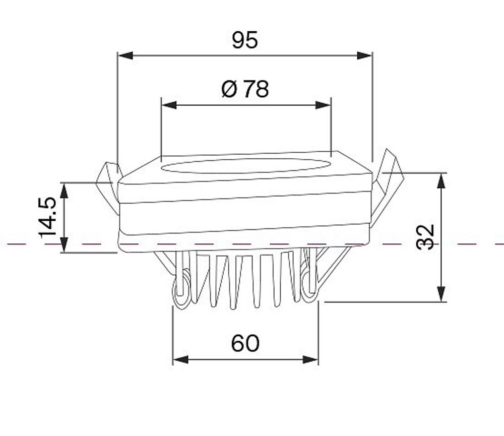 Встраиваемый светильник Maytoni Phanton DL2001-L12B