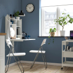 Стол подвесной с откидной столешницей- IKEA NORBERG, 60х64х75 см, НОРБЕРГ ИКЕА, белый