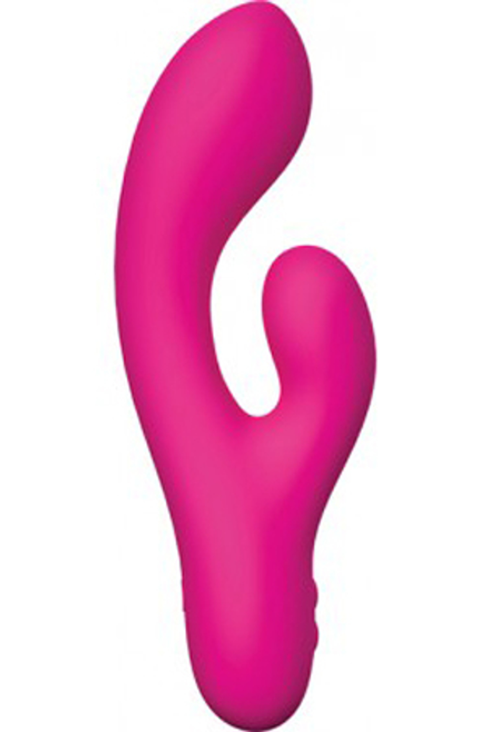 Розовый перезаряжаемый вибромассажер Whooper Swan со стимулятором клитора - 18,8 см. (Цвет: розовый)