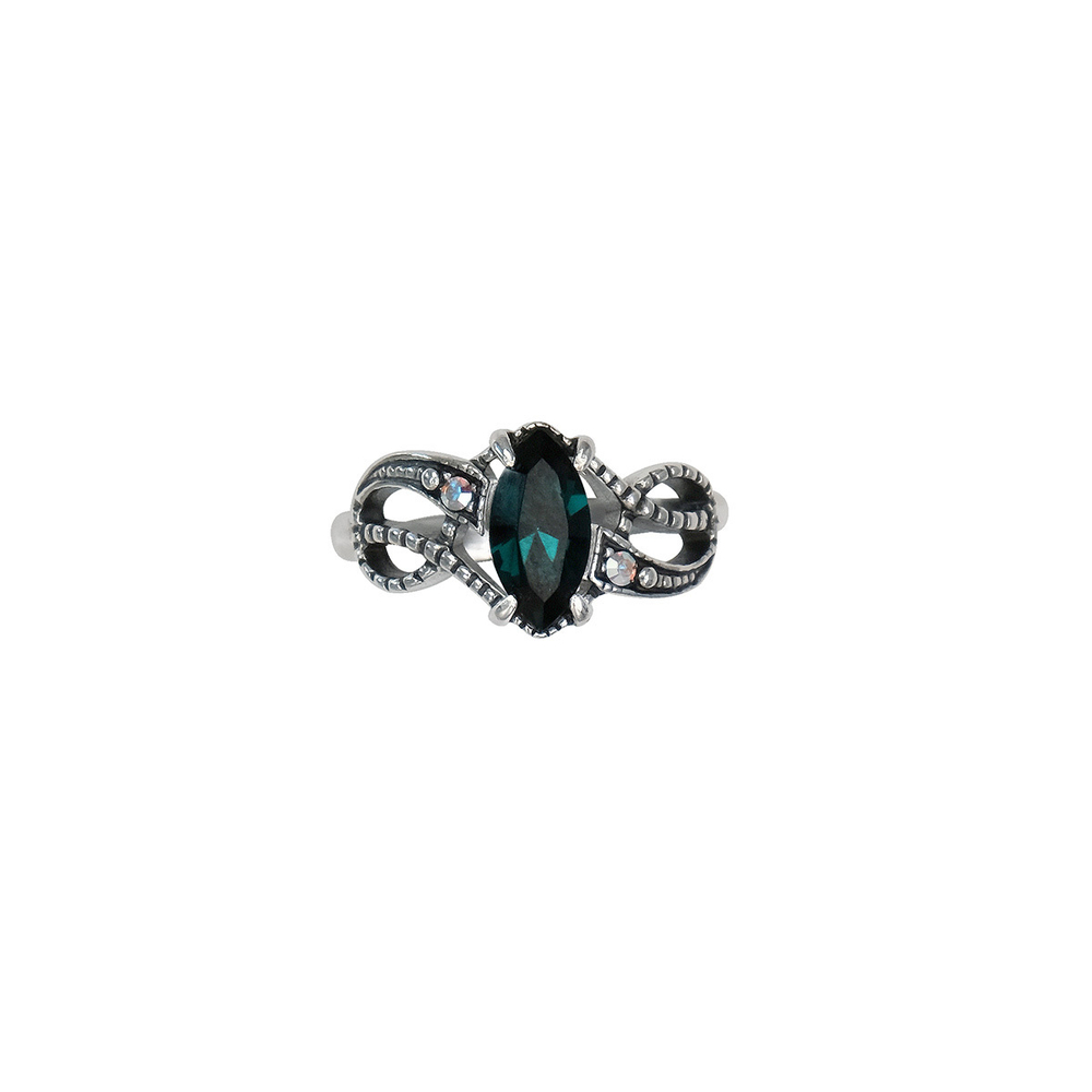 "Чешир" кольцо в серебряном покрытии из коллекции "Винтаж" от Jenavi