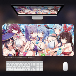 Большой коврик для мыши 16+ "Genshin Impact / Геншин" 90х40 см