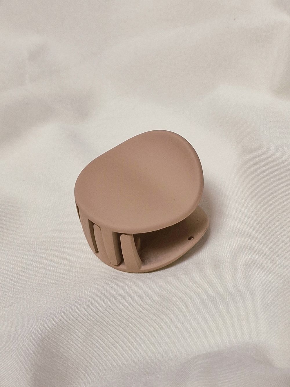 Крабы для волос НАБОР 3 шт., 4 см / 5 см / 11 см, soft touch, коричневый, MONTE VITA, 457031