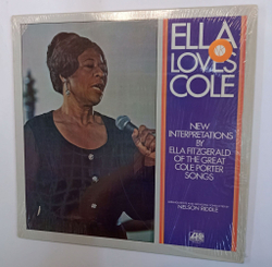 Винтажная виниловая пластинка Ella Fitzgerald Ella Loves Cole (USA 1972)