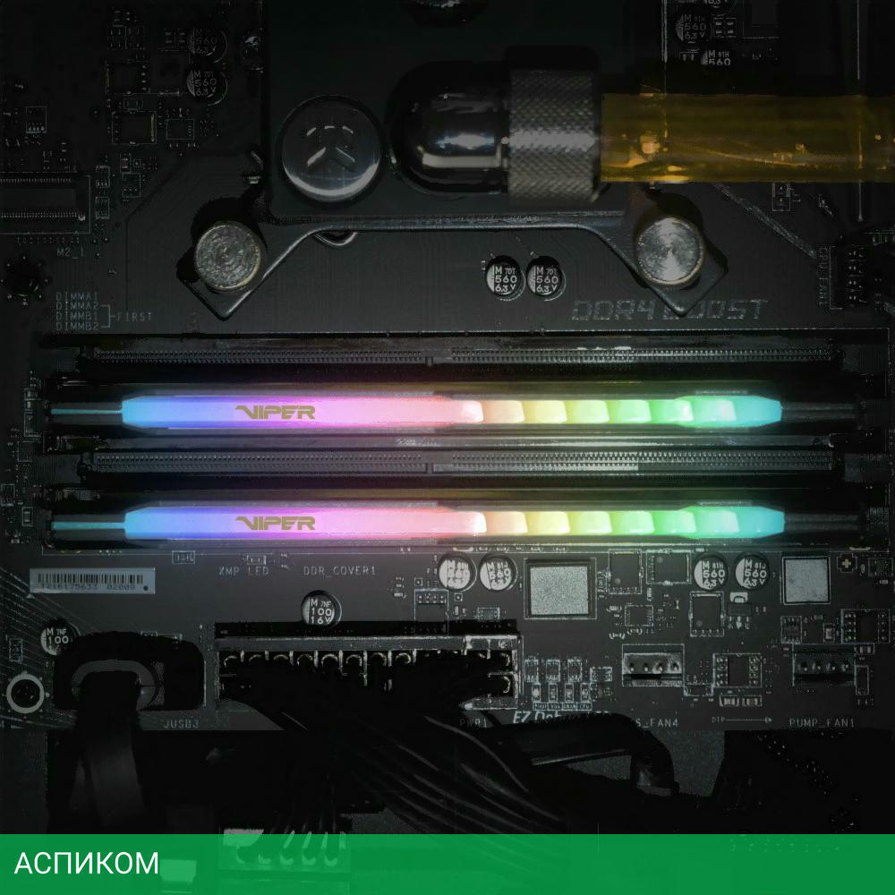 Оперативная память Patriot Viper Steel RGB 2x8GB DDR4 PC4-28800 (PVSR416G360C0K)