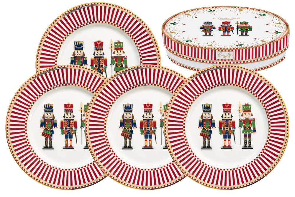 Набор закусочных тарелок 4шт 19см Easy Life Щелкунчик