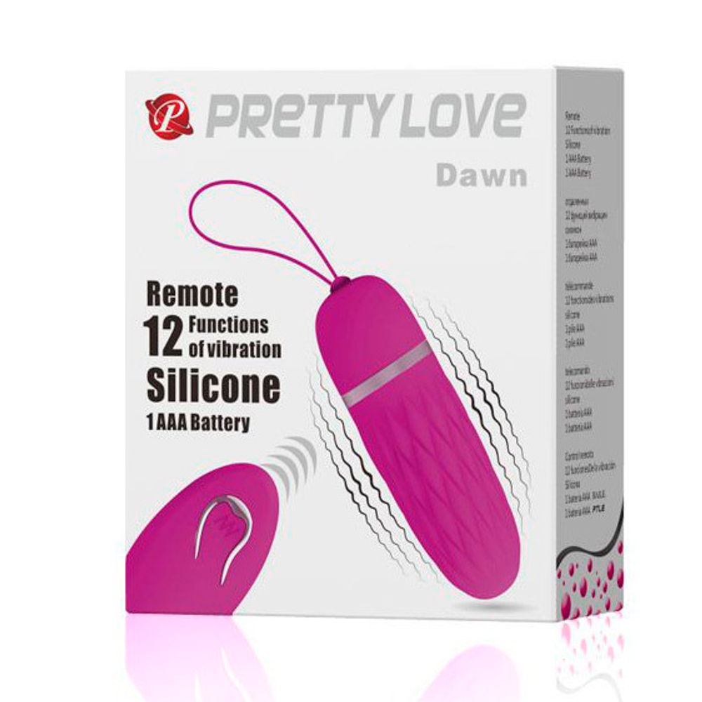 Лиловое виброяичко с дистанционным управлением 9,2см Pretty Love Dawn BI-014404W
