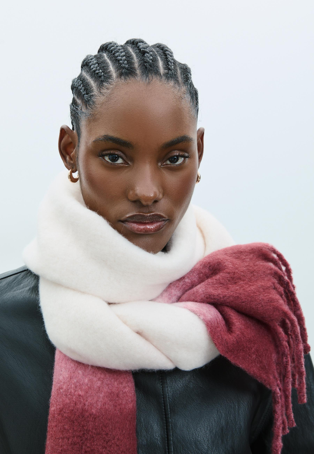 STRADIVARIUS Шарф, бургунди