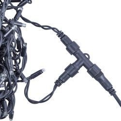 UTC-F90 Y3 BLACK Соединитель для гирлянд серии F90RPO. Т-образный. 1 вход-2 выхода. Черный. ТМ Uniel