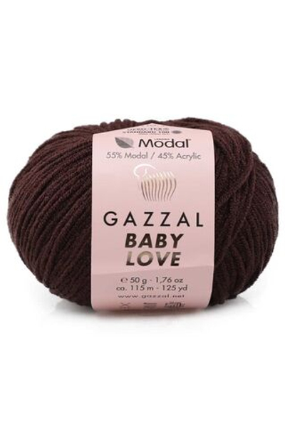 Пряжа GAZZAL Baby Love 50 гр. 115 м цвет 1635 состав: 55% Модал, 45% Акрил
