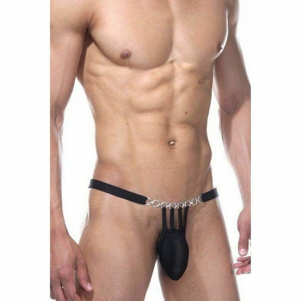 Мужские трусы стринги черные La Blinque LB15199