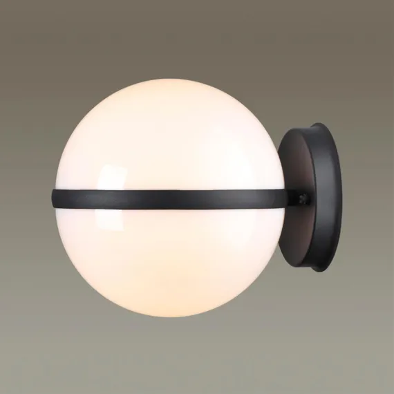 4832/1W NATURE ODL21 739 черный/акрил Ландшафтный настенный светильник E27 1*10W IP44 LOMEO LOMEO