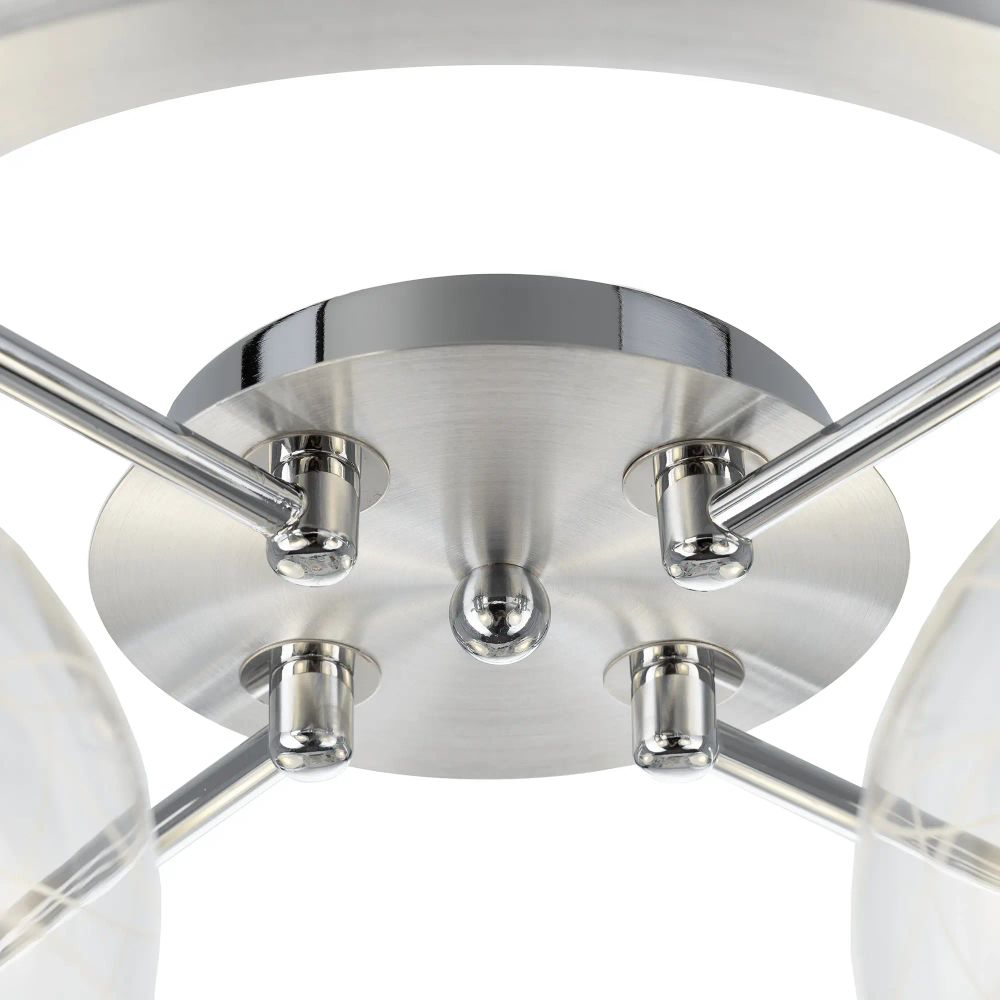 Citilux Буги CL157142 Люстра потолочная Алюминий Хром