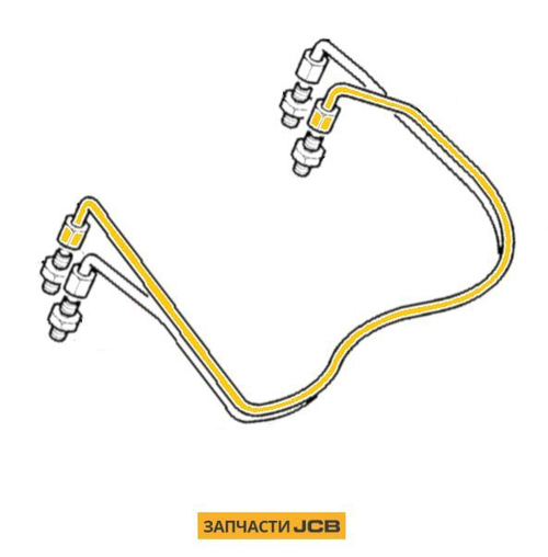 Трубка КПП JCB 830/11098