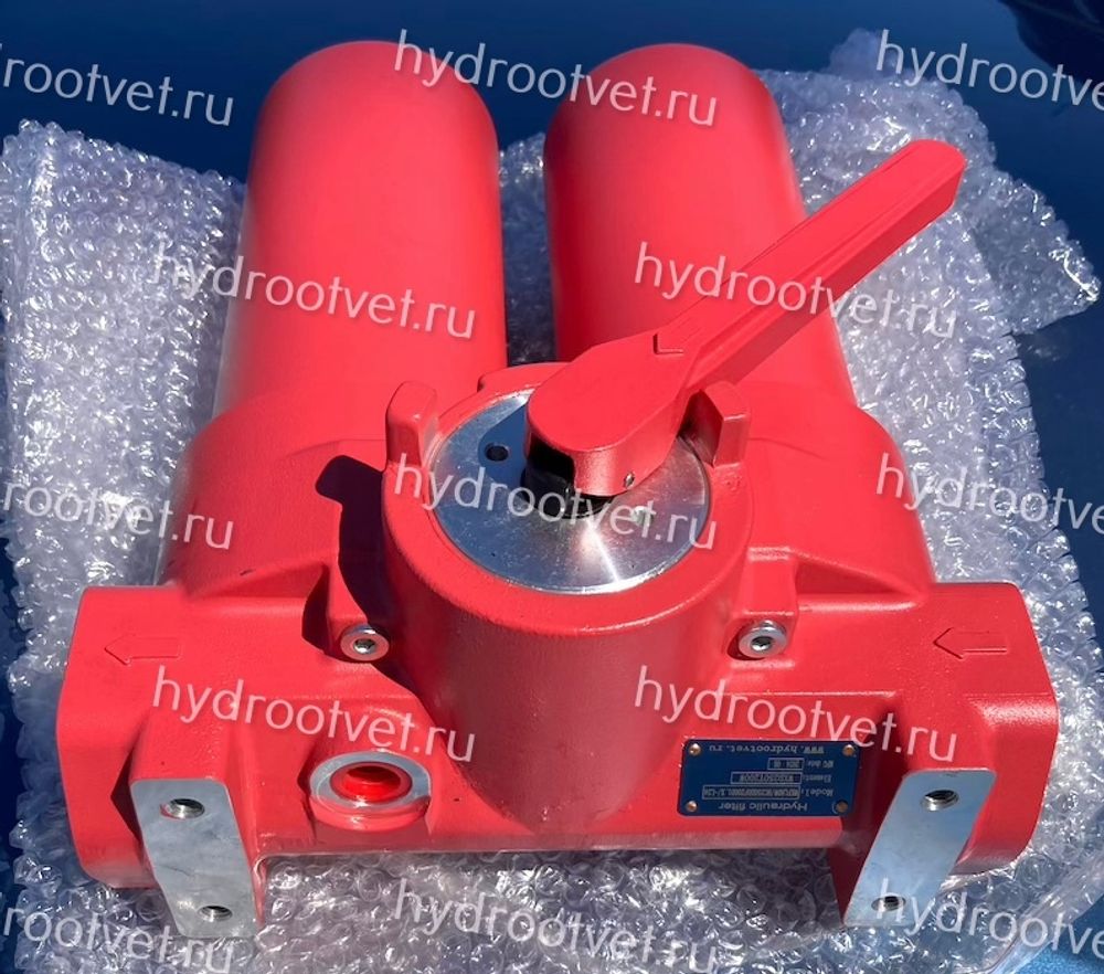 WKFLNDBN/HC250DDF10C1.X - Линейный фильтр гидравлический сдвоенный модели FLND тонкость фильтрации 10 мкм, типоразмер 250, вид присоединения: резьба G11/2, материал корпуса - алюминий, рабочее давление до 25 бар, электрический индикатор загрязнения